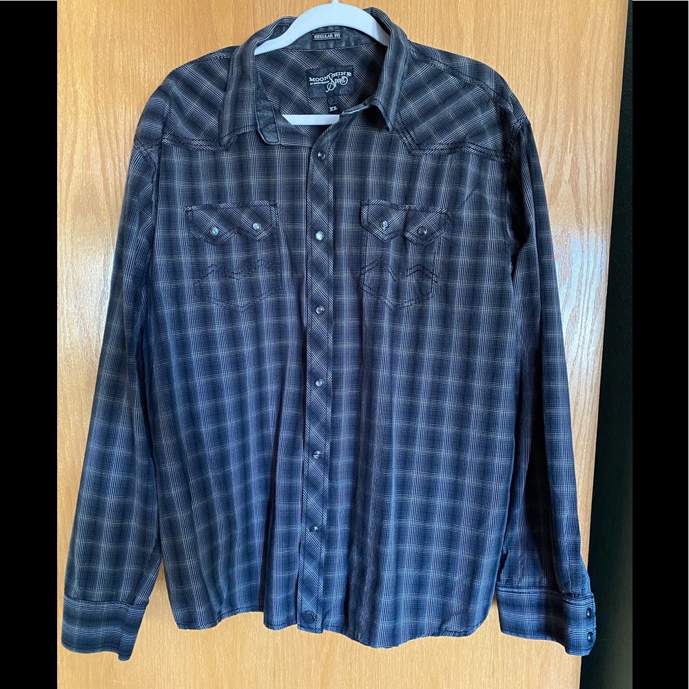 Men’s long sleeve snap front shirt - XL